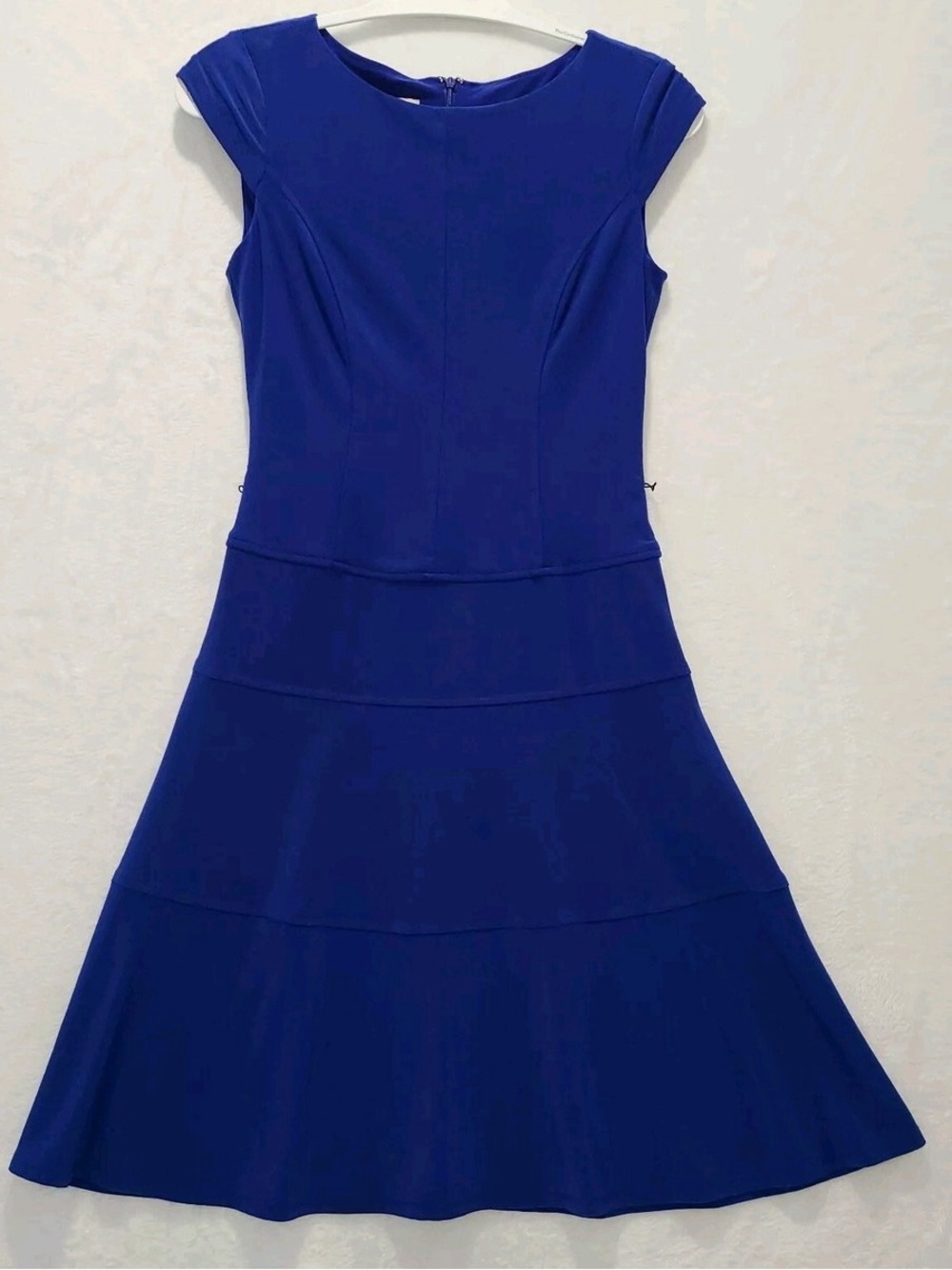 Anne Klein Classic Royal Blue Fit-and-Flare Dress